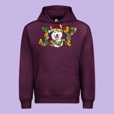 Husky Christmas Joy Urban Hoodie Designed By Ranaportraitstore