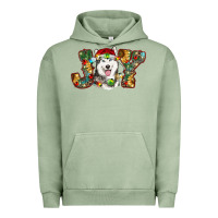 Pigment Oil Green husky christmas joy Urban Hoodie - RanaPortraitStore
