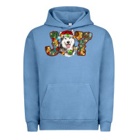 Pigment Pebble Blue husky christmas joy Urban Hoodie - RanaPortraitStore