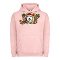 Pigment Salmon husky christmas joy Urban Hoodie - RanaPortraitStore
