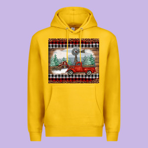 Christmas Farm And Truck Premium Hoodie Designed By Ranaportraitstore