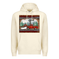 Sandshell Christmas farm and truck Premium Hoodie - RanaPortraitStore
