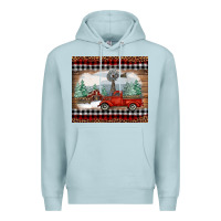 Christmas Farm And Truck Premium Hoodie | Teevron