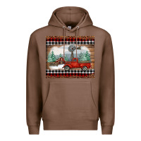 Chestnut Christmas farm and truck Premium Hoodie - RanaPortraitStore