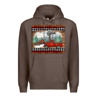 Coffee Christmas farm and truck Premium Hoodie - RanaPortraitStore