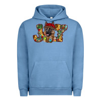 Pigment Pebble Blue german shepherd christmas joy Urban Hoodie - RanaPortraitStore