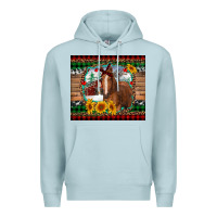 Blue Mist christmas farm and horse Premium Hoodie - RanaPortraitStore