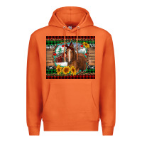 Carrot christmas farm and horse Premium Hoodie - RanaPortraitStore