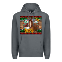 Rock christmas farm and horse Premium Hoodie - RanaPortraitStore