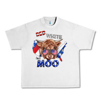 Lunar Rock Red White And Moo Cow Urban Heavy Tee - RanaPortraitStore