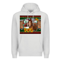 Dove Grey christmas farm and horse Premium Hoodie - RanaPortraitStore