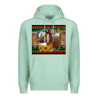 Seafoam christmas farm and horse Premium Hoodie - RanaPortraitStore