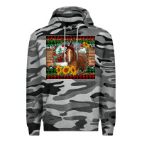 Slate Camo christmas farm and horse Premium Hoodie - RanaPortraitStore