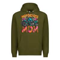 Army Green motocross mom Premium Hoodie - texasbilliewilder