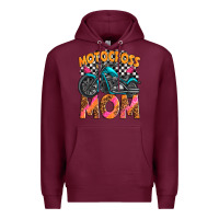 Burgundy motocross mom Premium Hoodie - texasbilliewilder