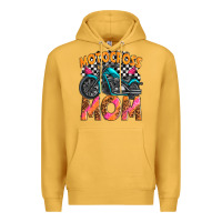 Mustard motocross mom Premium Hoodie - texasbilliewilder