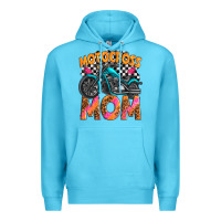 Ocean Blue motocross mom Premium Hoodie - texasbilliewilder