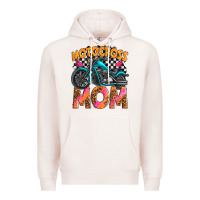 Pale Pink motocross mom Premium Hoodie - texasbilliewilder