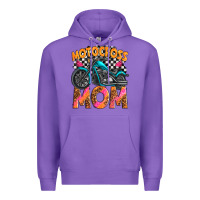Purple motocross mom Premium Hoodie - texasbilliewilder