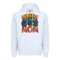 White motocross mom Premium Hoodie - texasbilliewilder