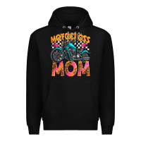 Black motocross mom Premium Hoodie - texasbilliewilder