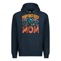 Navy motocross mom Premium Hoodie - texasbilliewilder