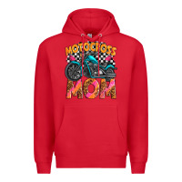 Red motocross mom Premium Hoodie - texasbilliewilder