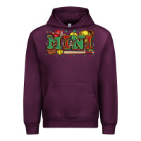 Mauve Wine mini softball Urban Hoodie - Zillion Design Studio
