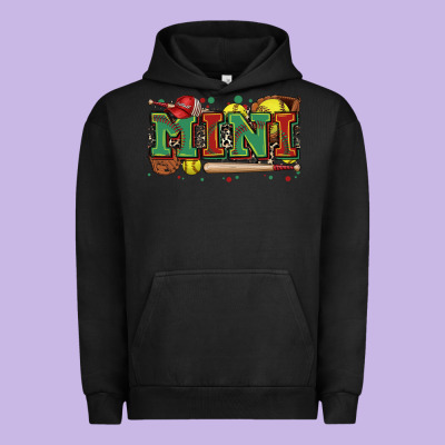 Mini Softball Urban Hoodie Designed By Zillion Design Studio