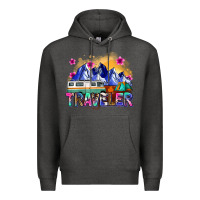 Charcoal Heather traveler Premium Hoodie - Zillion Design Studio