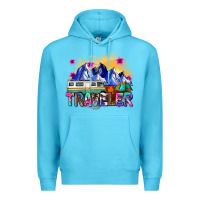 Ocean Blue traveler Premium Hoodie - Zillion Design Studio