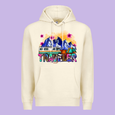 Traveler Premium Hoodie Designed By Zillion Design Studio