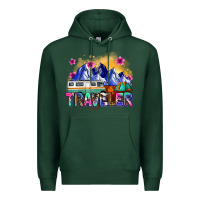 Sports Green traveler Premium Hoodie - Zillion Design Studio