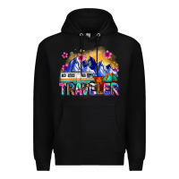 Black traveler Premium Hoodie - Zillion Design Studio