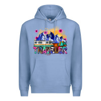 Colony Blue traveler Premium Hoodie - Zillion Design Studio