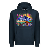 Navy traveler Premium Hoodie - Zillion Design Studio