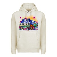 Oatmeal Heather traveler Premium Hoodie - Zillion Design Studio