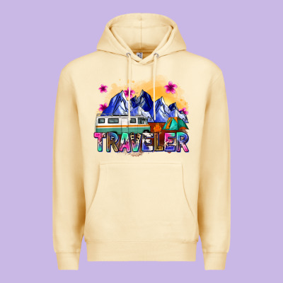 Traveler Premium Hoodie Designed By Zillion Design Studio