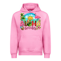 Fuchsia Pink aloha beaches Urban Hoodie - texasbilliewilder