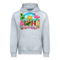 Heather Grey aloha beaches Urban Hoodie - texasbilliewilder