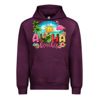 Mauve Wine aloha beaches Urban Hoodie - texasbilliewilder