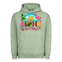 Pigment Oil Green aloha beaches Urban Hoodie - texasbilliewilder