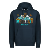 Navy mountain mama Premium Hoodie - texasbilliewilder