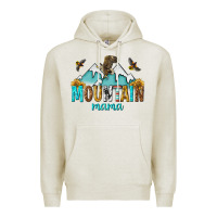 Oatmeal Heather mountain mama Premium Hoodie - texasbilliewilder