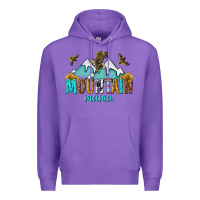 Purple mountain mama Premium Hoodie - texasbilliewilder