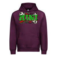 Mauve Wine mini soccer Urban Hoodie - Zillion Design Studio