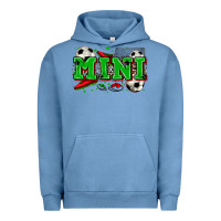 Pigment Pebble Blue mini soccer Urban Hoodie - Zillion Design Studio