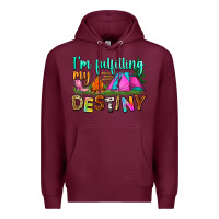 Burgundy i'm fulfilling my destiny Premium Hoodie - Zillion Design Studio