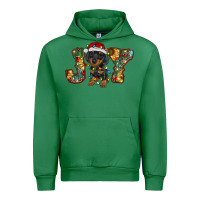 Emerald dachshund puppy christmas joy Urban Hoodie - RanaPortraitStore