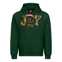 Forest Green dachshund puppy christmas joy Urban Hoodie - RanaPortraitStore